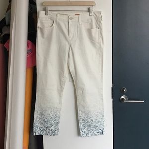 Pilcro and the Letterpress White Jeans